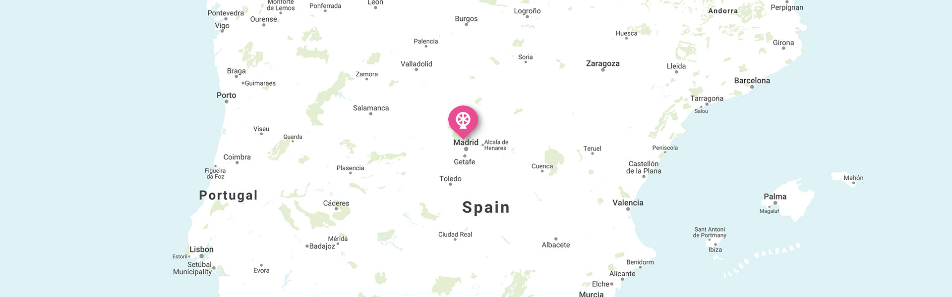 map of Nickelodeon Land at Parque de Atracciones de Madrid